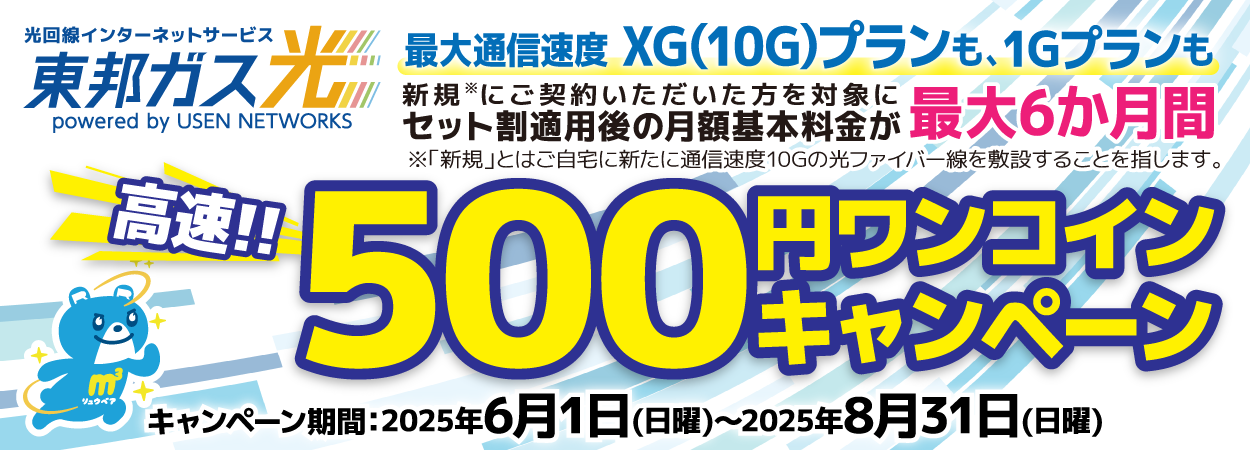 東邦ガスグループから「光回線インターネットサービス」が登場！東邦ガス光